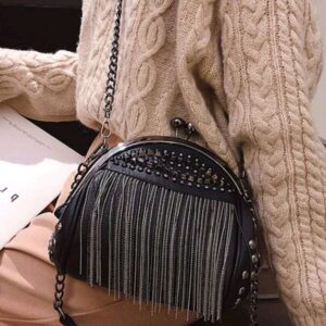 ACC027 - Bolso cartera de concha cuero artificial con remache