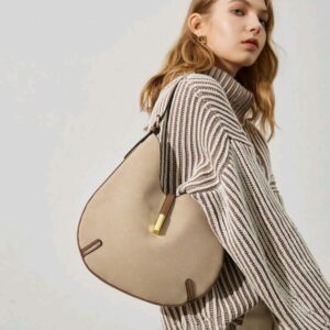 ACC028 - Cartera de hombro de cuero de ante